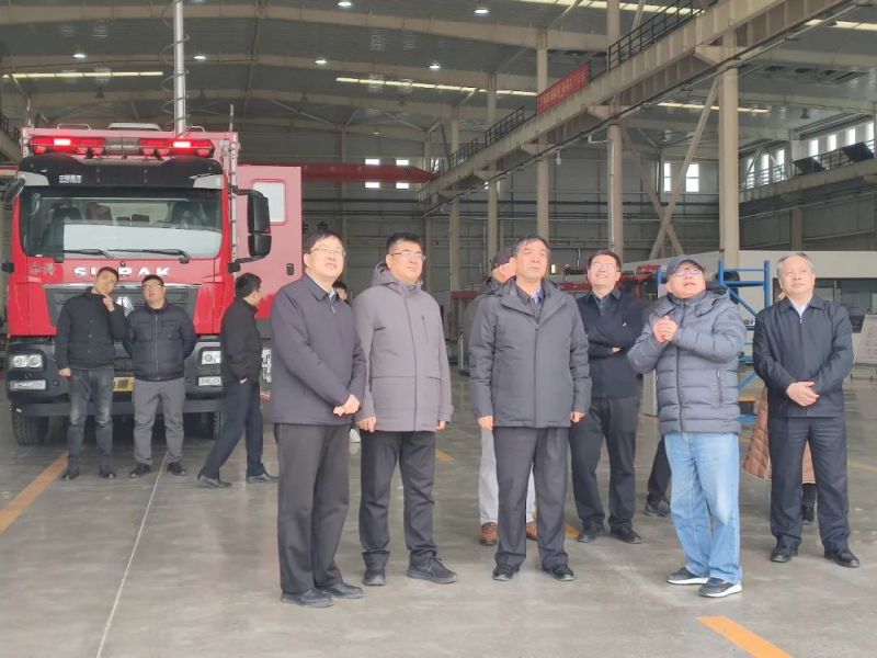 省應(yīng)急管理廳廳長(zhǎng)常萬琦一行調(diào)研獵鷹安陽制造中心